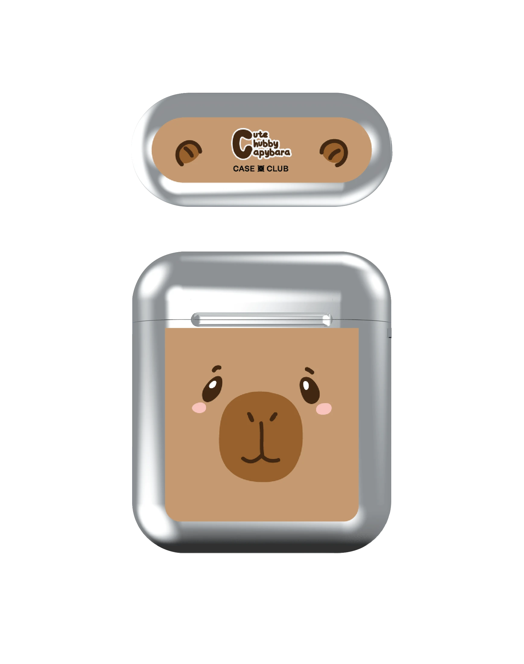 cute chubby capybara character
