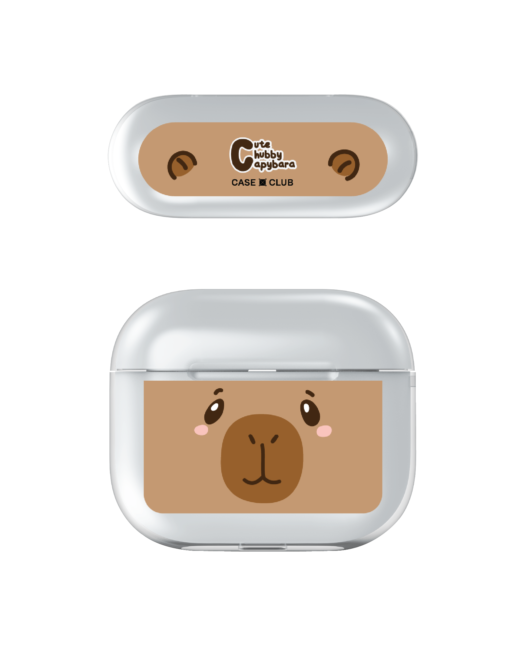 cute chubby capybara character
