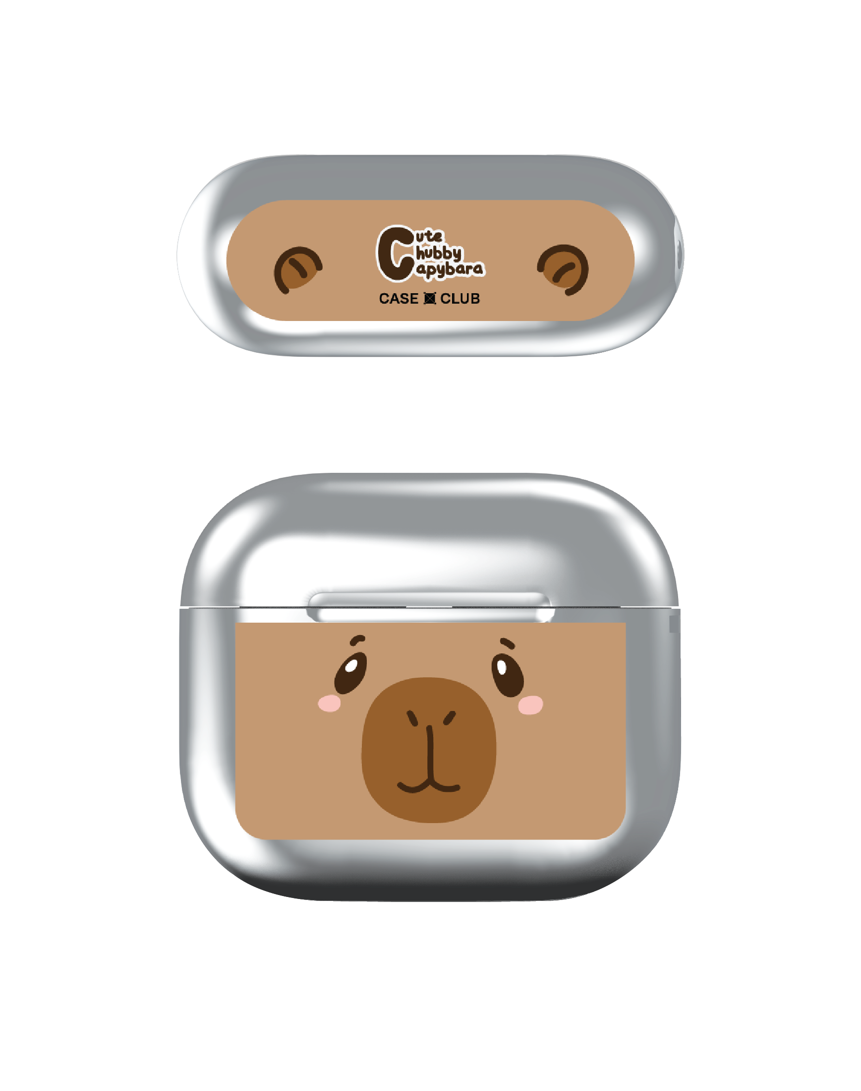 cute chubby capybara character