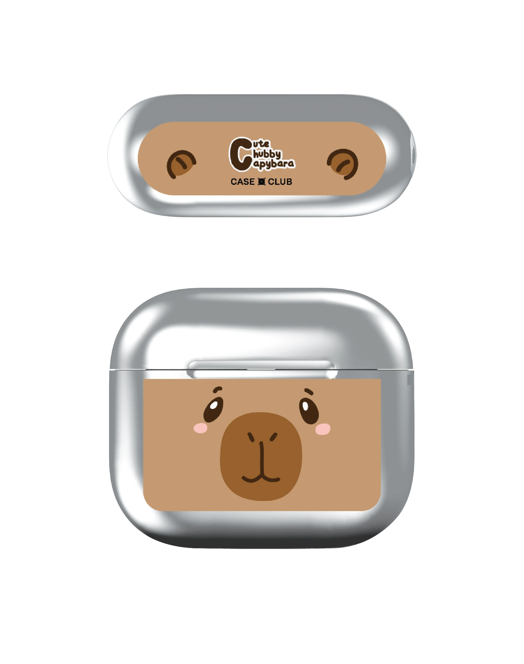 cute chubby capybara character