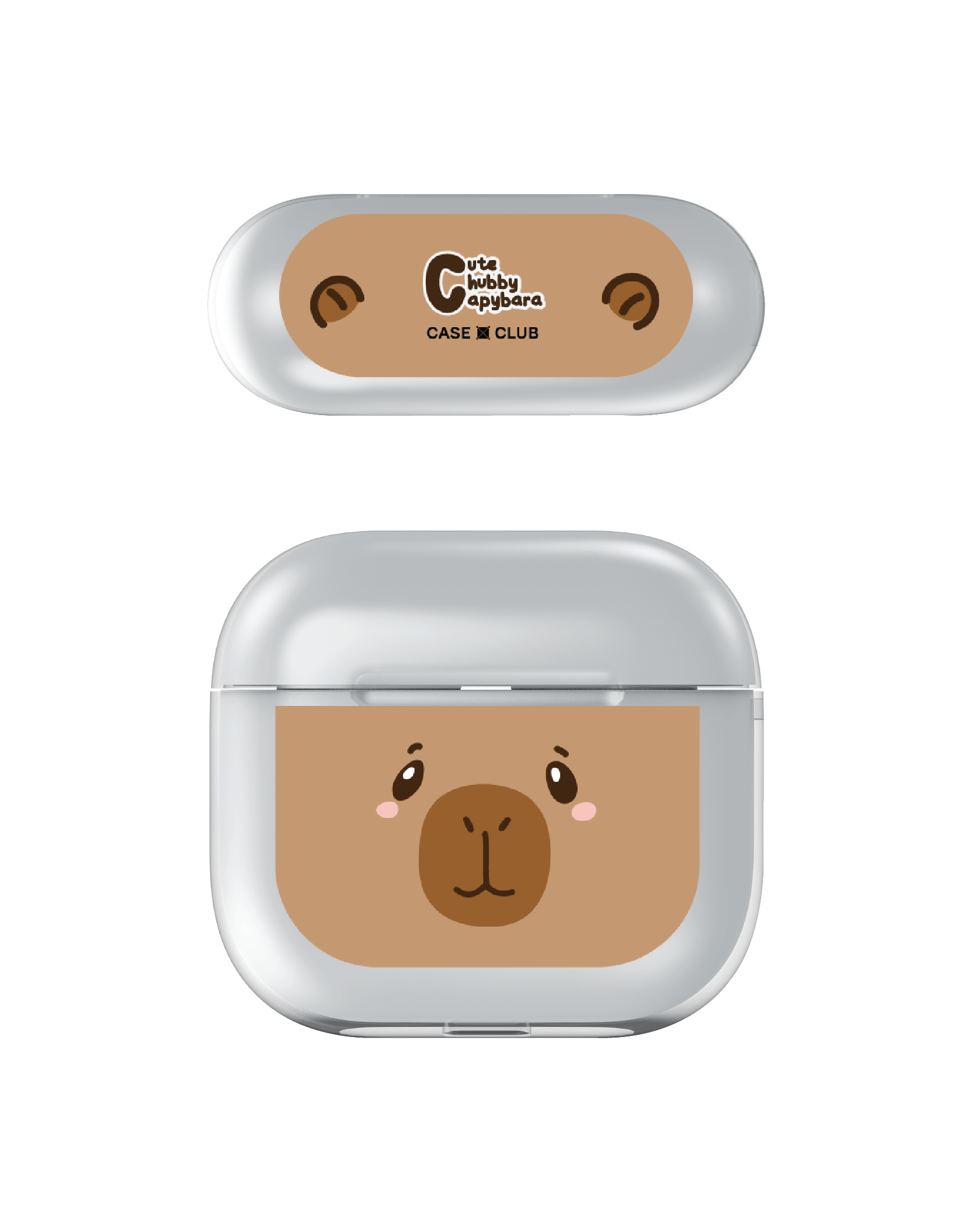cute chubby capybara character