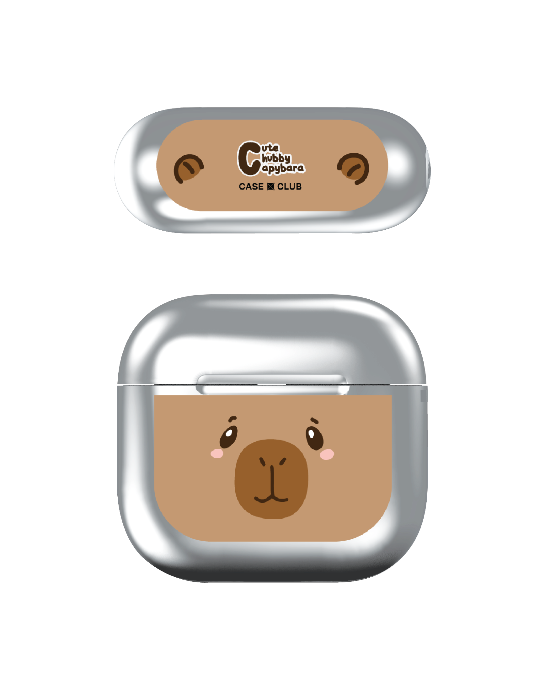 cute chubby capybara character