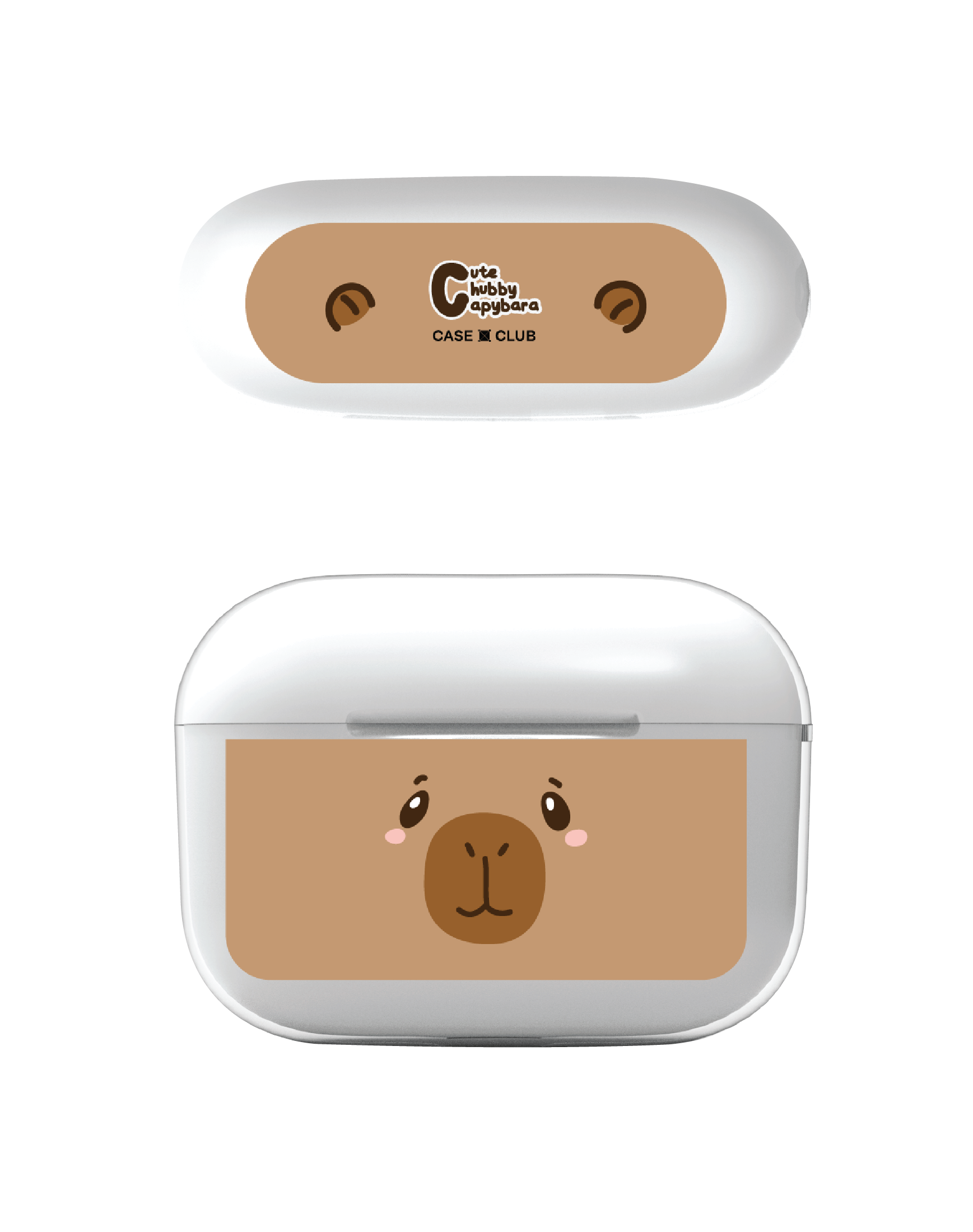 cute chubby capybara character