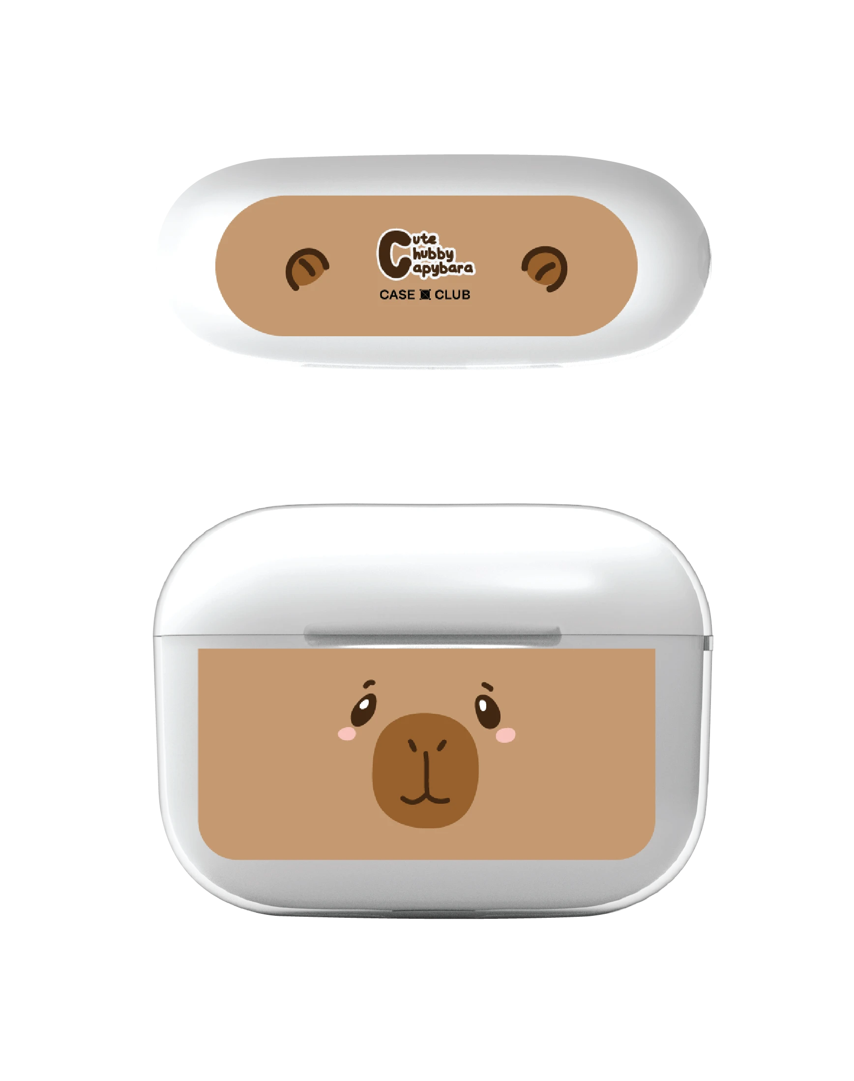cute chubby capybara character