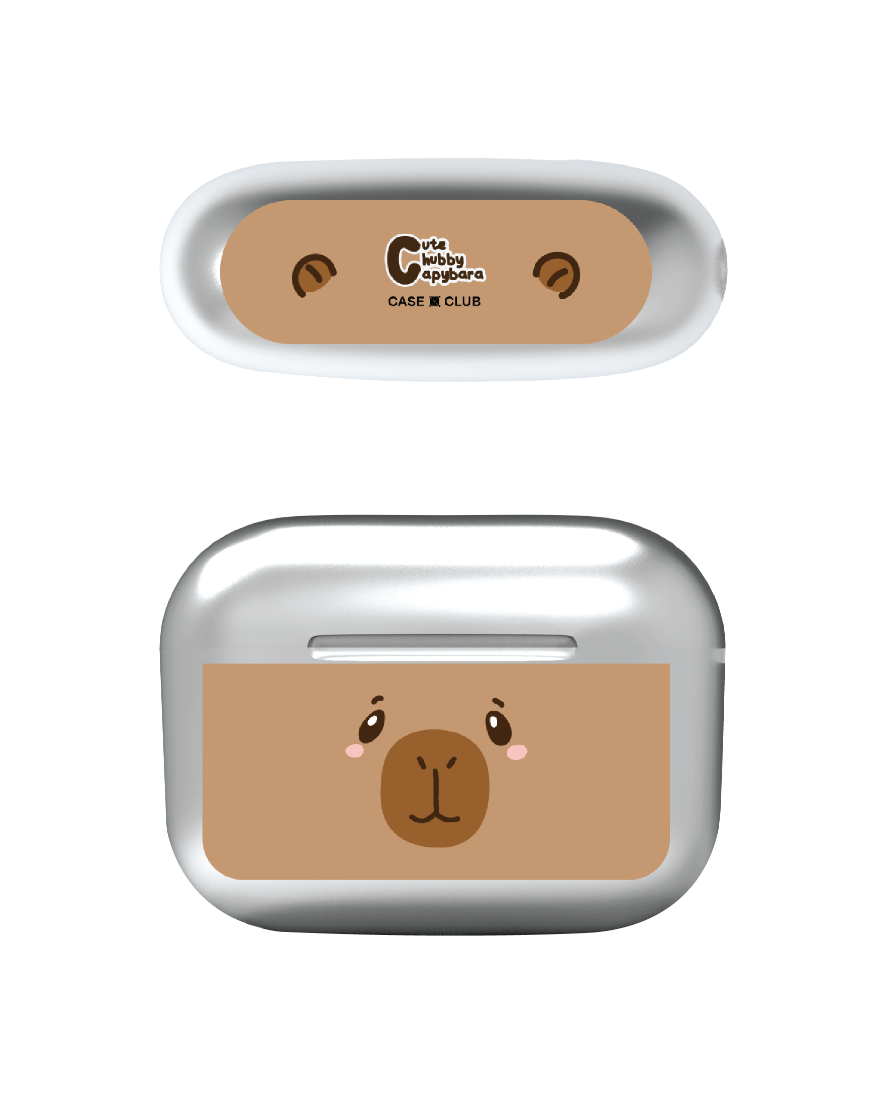 เคสกระจก AirPods Pro 2 ตัวละคร Chubby Capybara