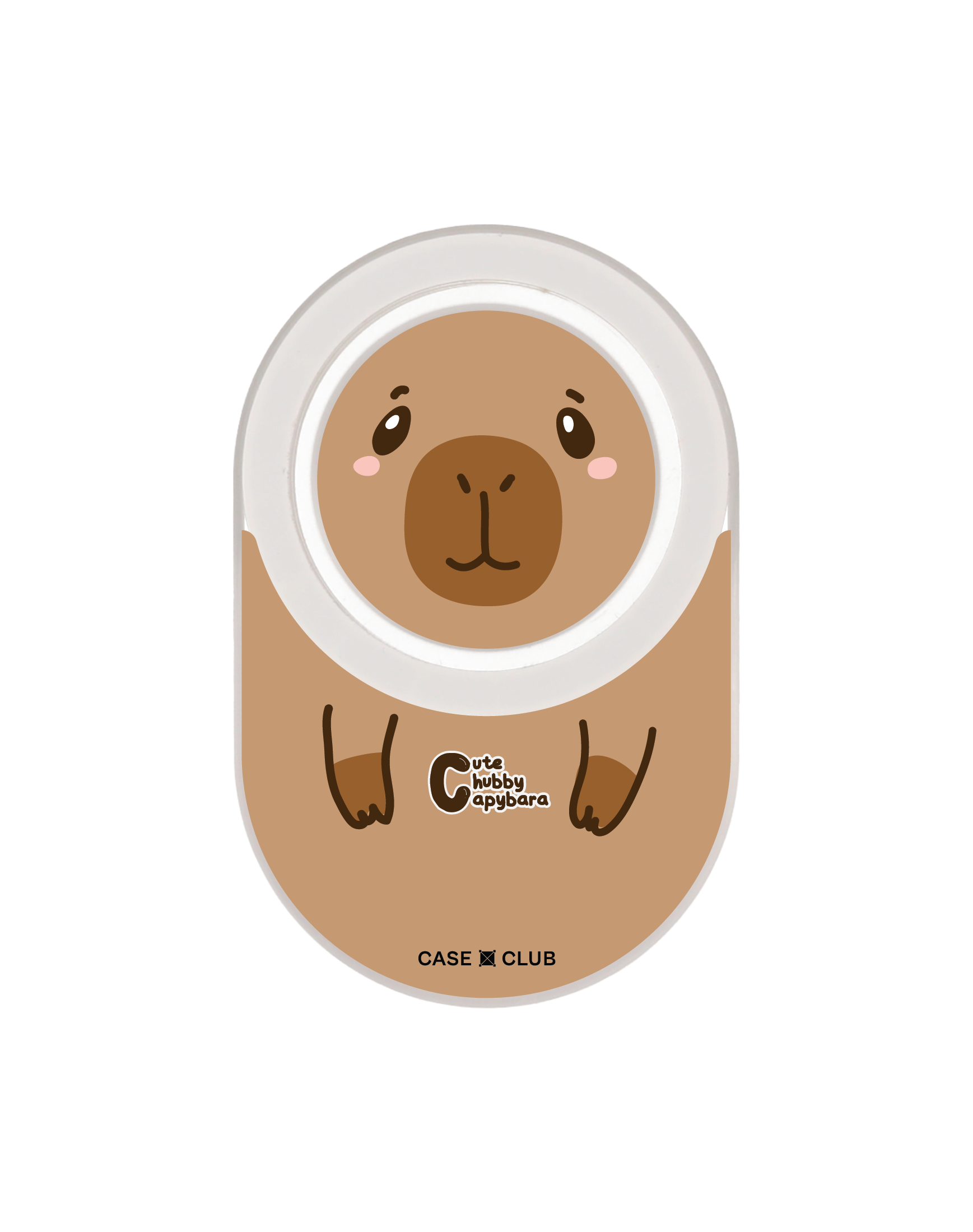cute chubby capybara character