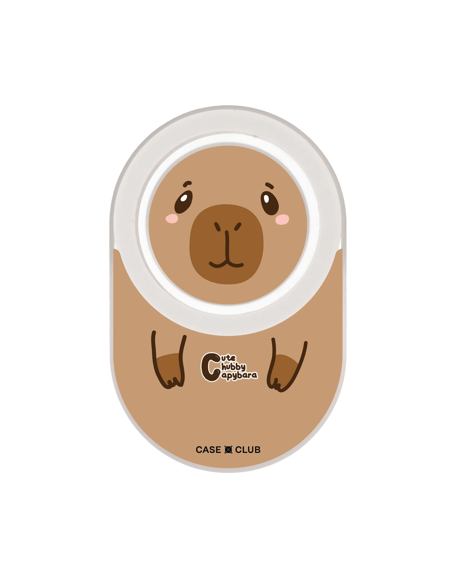 cute chubby capybara character