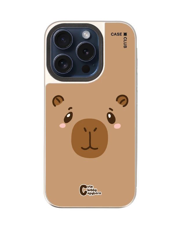 iphone 15 pro mirror magsafe cute chubby capybara character