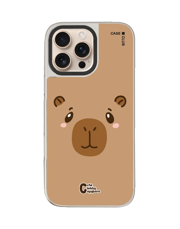 iphone 16 pro max mirror case magsafe cute chubby capybara character