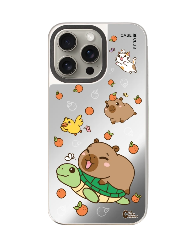 iphone 15 pro max mirror magsafe cute chubby capybara mix animal