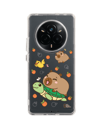 เคสใส realme 14 pro cute chubby capybara รวมสัตว์
