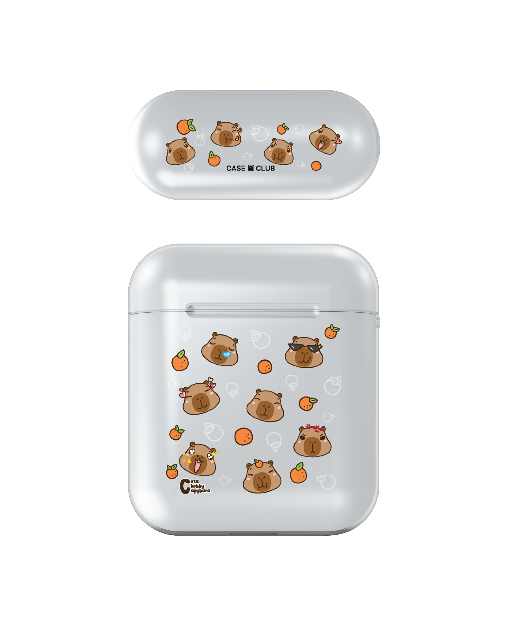 cute chubby capybara pattern