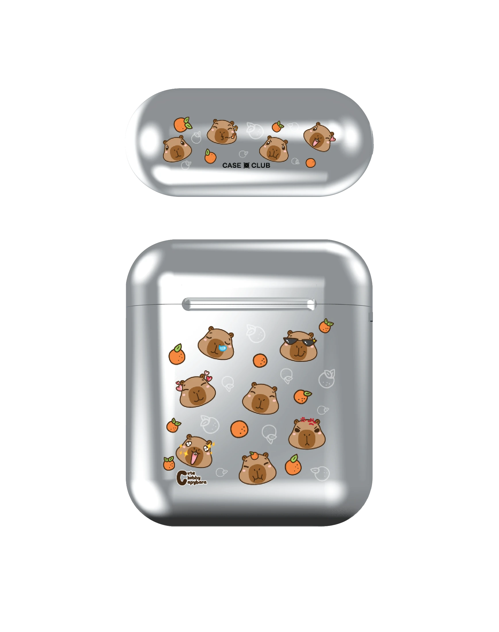 cute chubby capybara pattern