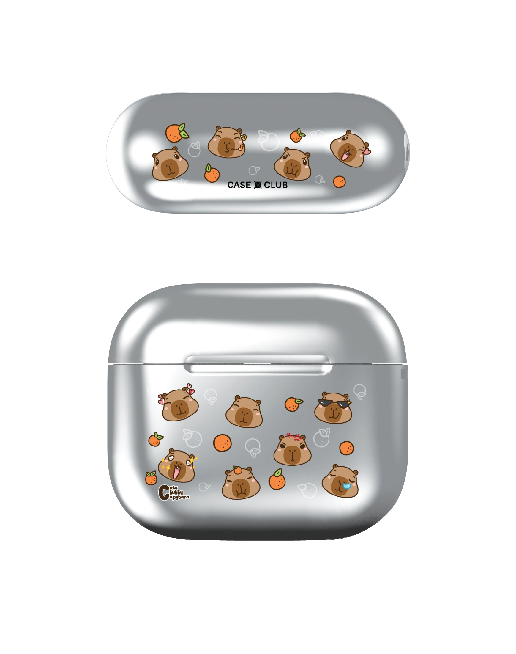 cute chubby capybara pattern