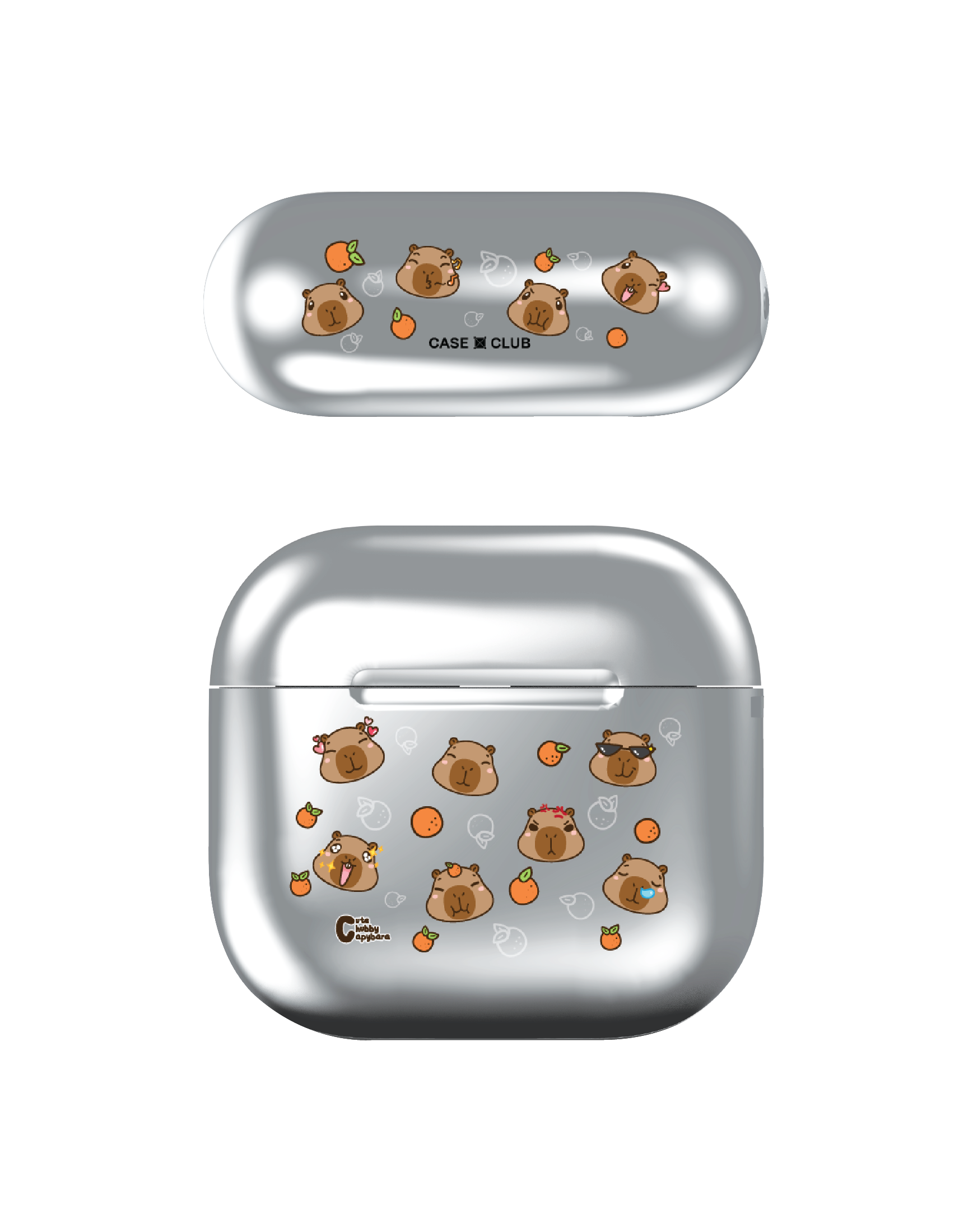 ลาย cute chubby capybara