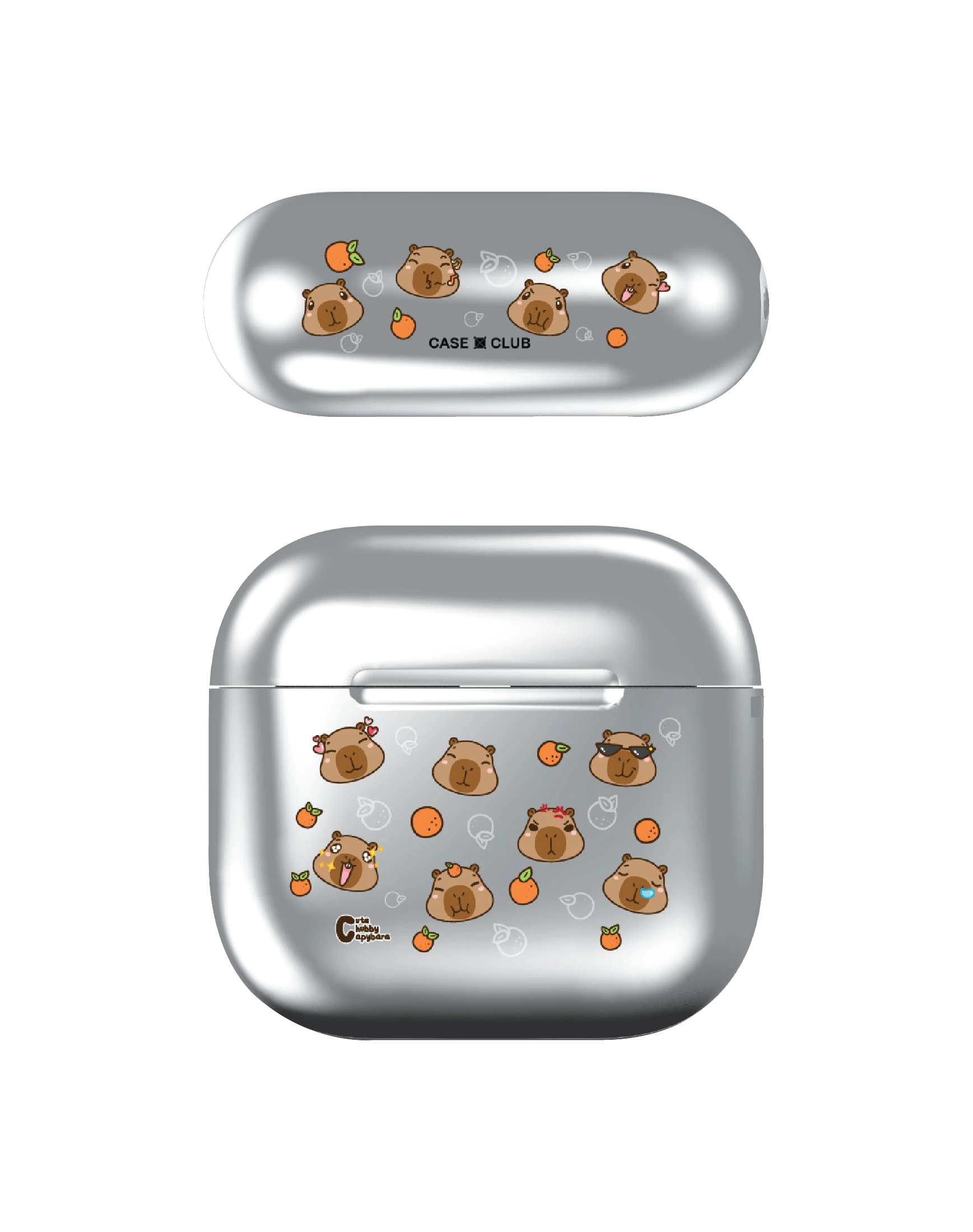 cute chubby capybara pattern