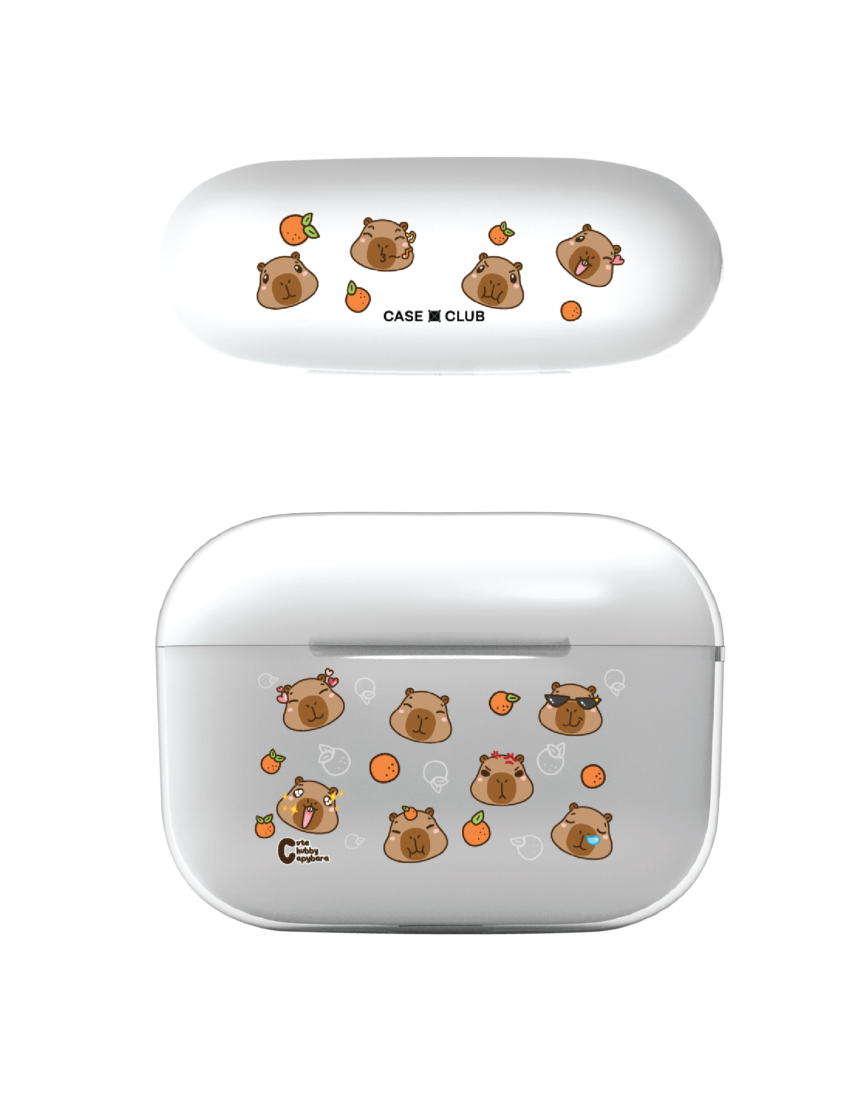 ลาย cute chubby capybara
