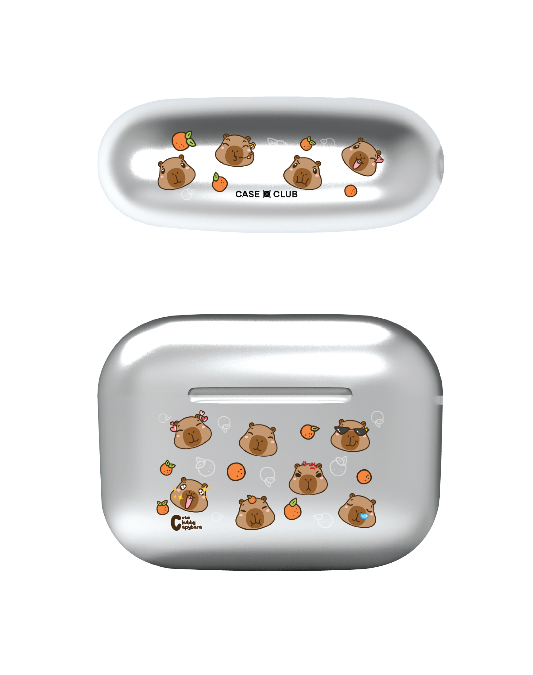 cute chubby capybara pattern