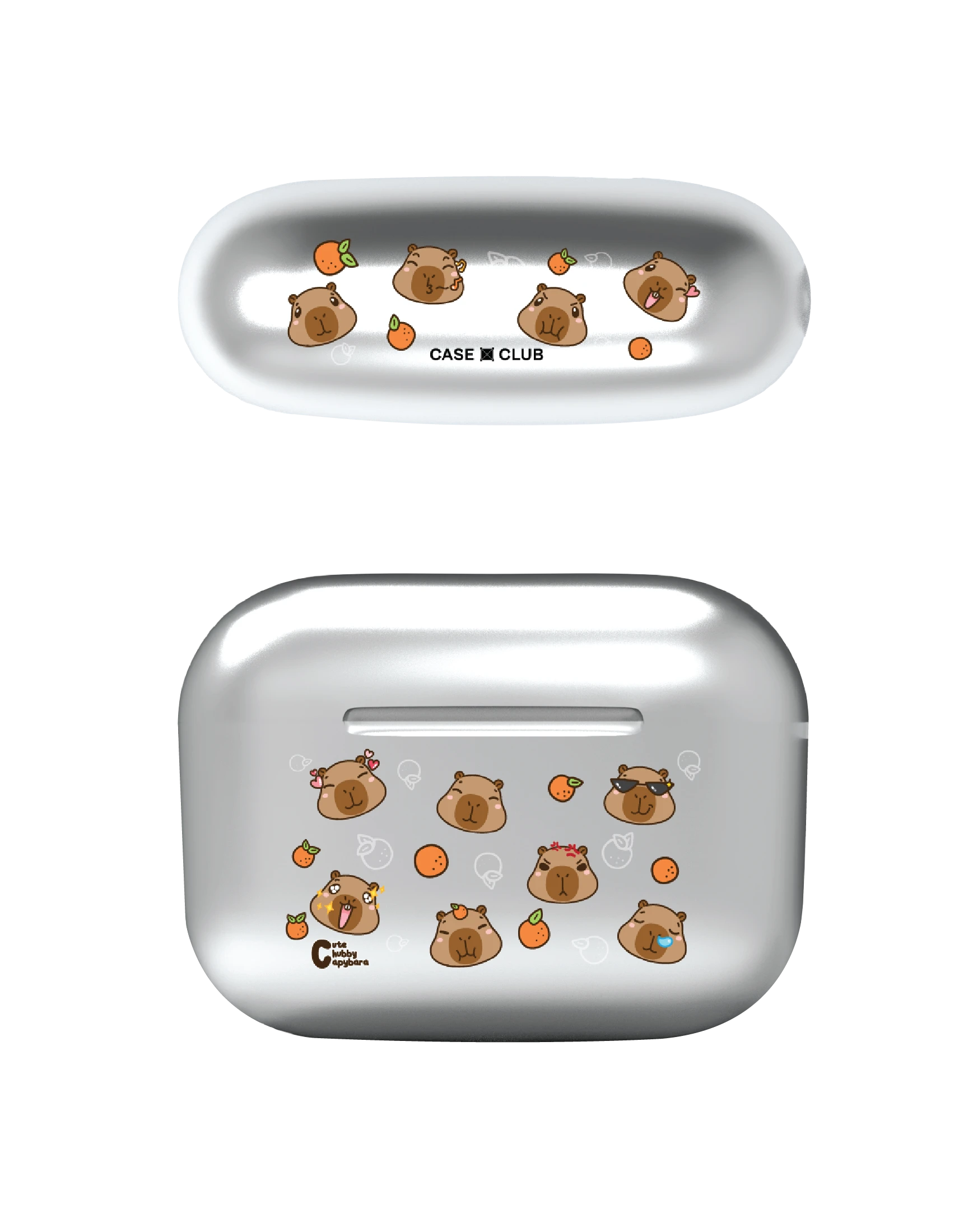 cute chubby capybara pattern