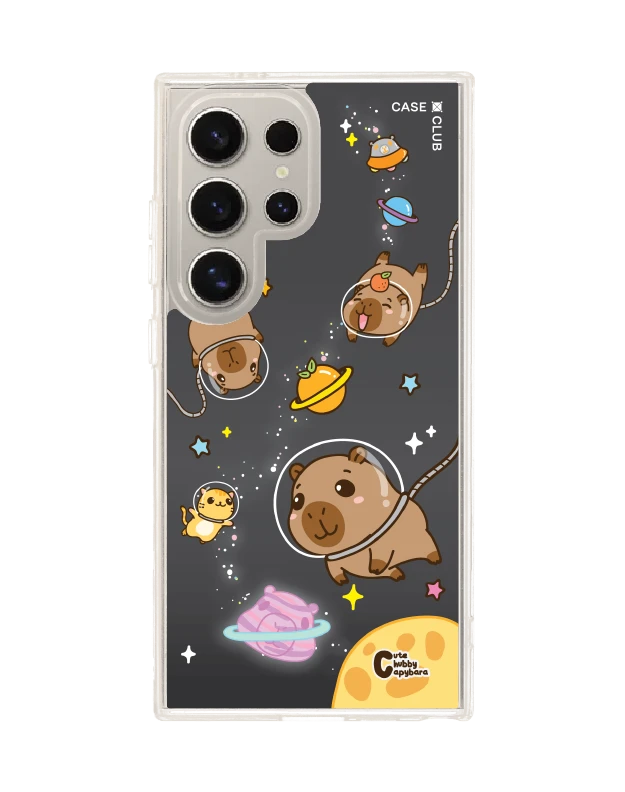 samsung galaxy s24 ultra clear magsafe cute chubby capybara universe