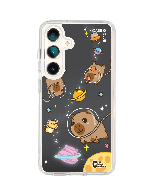 เคสใส samsung galaxy s25 magsafe จักรวาล cute chubby capybara
