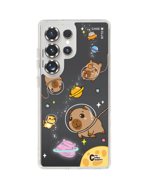 เคสใส Samsung Galaxy S25 Ultra MagSafe จักรวาล Cute Chubby Capybara