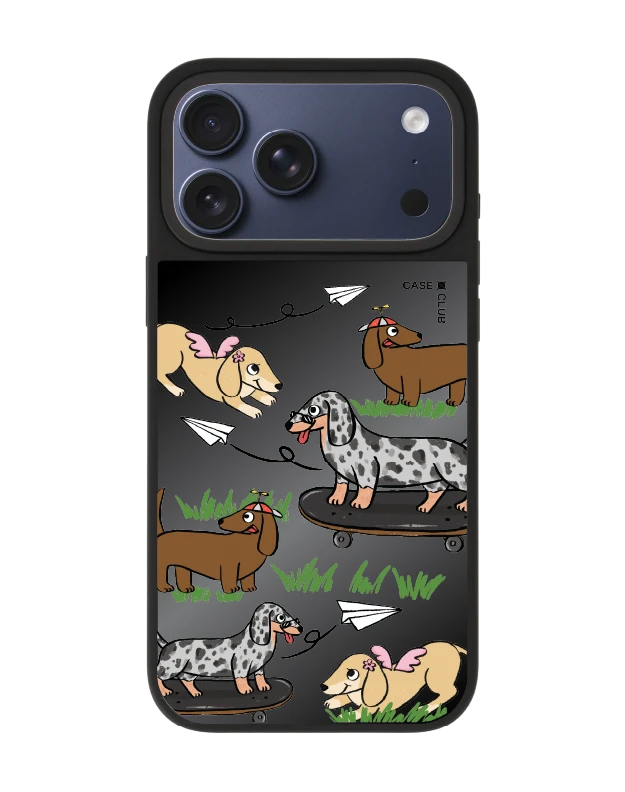 iphone 17 pro max matte mirror magsafe dachshund & friends