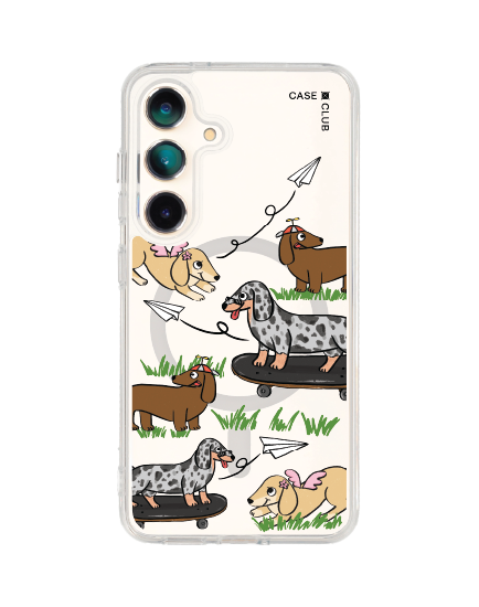 เคสใส samsung galaxy s25 magsafe ดัชชุนด์ซ่าซนและผองเพื่อน
