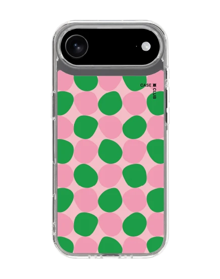 เคสใส iphone air ลาย dot จุดสีเขียวชมพู