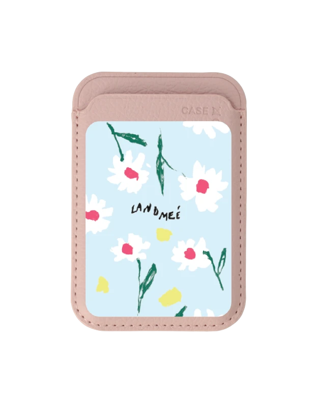 กระเป๋าใส่บัตร magsafe ชมพูอ่อน dear landmeé