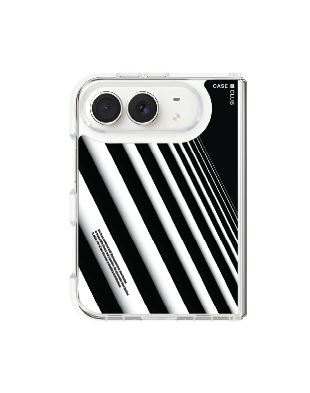 iphone duo clear magsafe diagonal white stripes