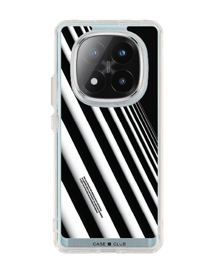 redmi note 14 pro plus clear case diagonal white stripes