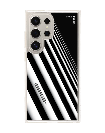 เคสใส samsung s24 ultra magsafe เส้นเฉียงสีขาวดำ