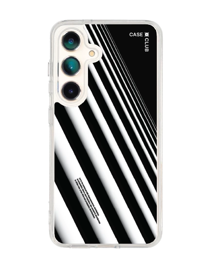 เคสใส samsung galaxy s25 magsafe เส้นเฉียงสีขาวดำ