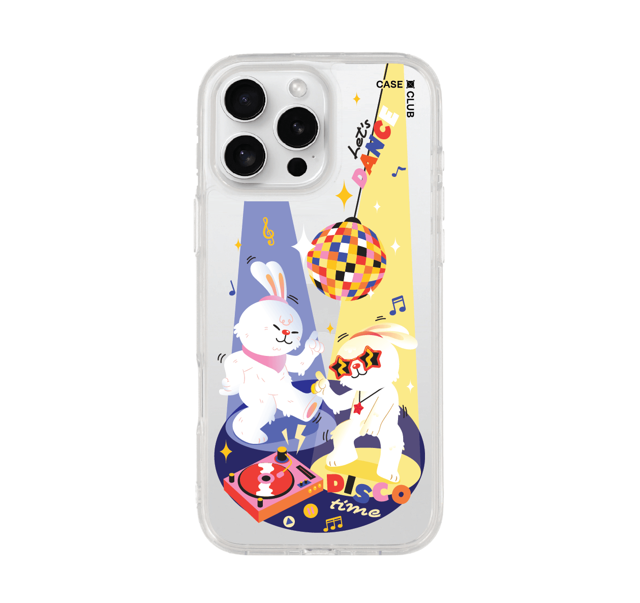 เคสใส iPhone 16 Pro Max กระต่ายดิสโก้