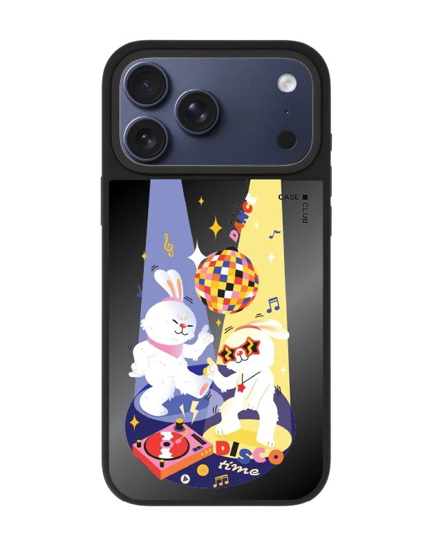 เคสกระจก iphone 17 pro max matte magsafe คู่หูกระต่ายนักเต้น
