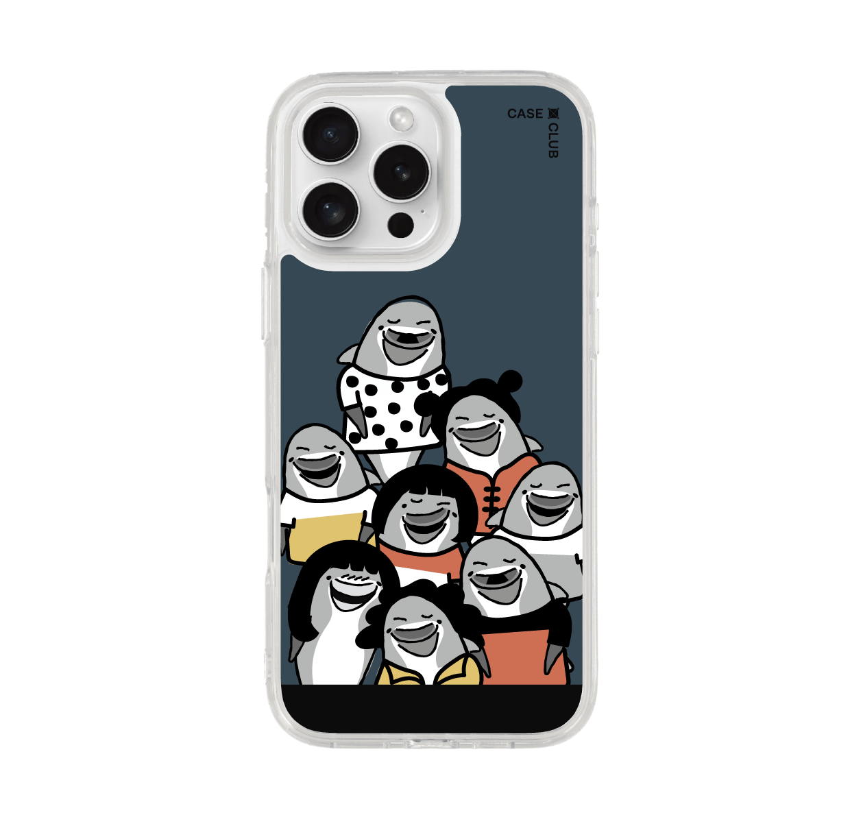 เคสใส iphone 16 pro max magsafe โลมาแฟมิลี่