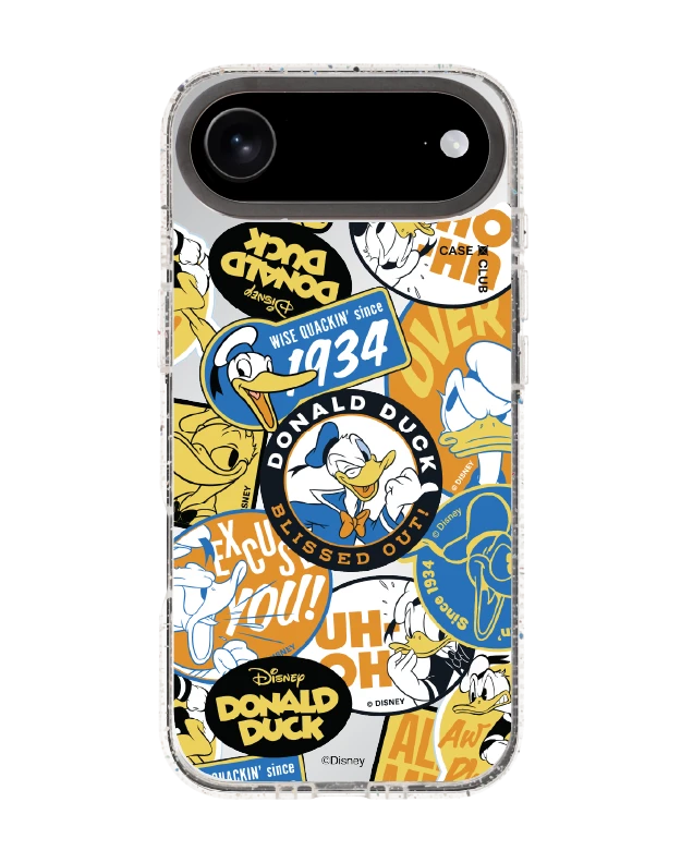 เคสกระจกใส iphone air mirror magsafe donald duck ดีไซน์ลายป้าย