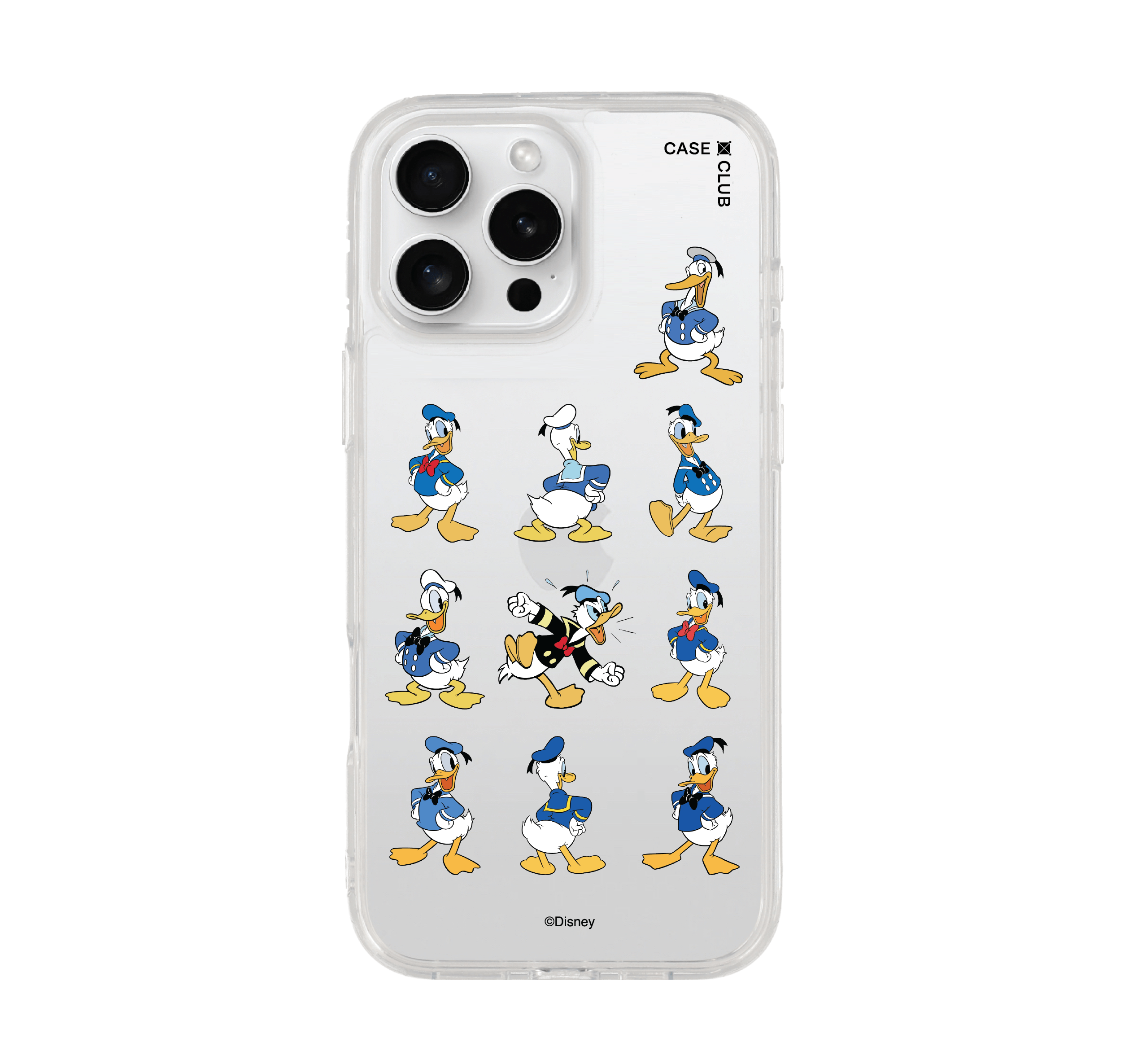 iPhone 16 Pro Max Clear Case Donald Duck Character