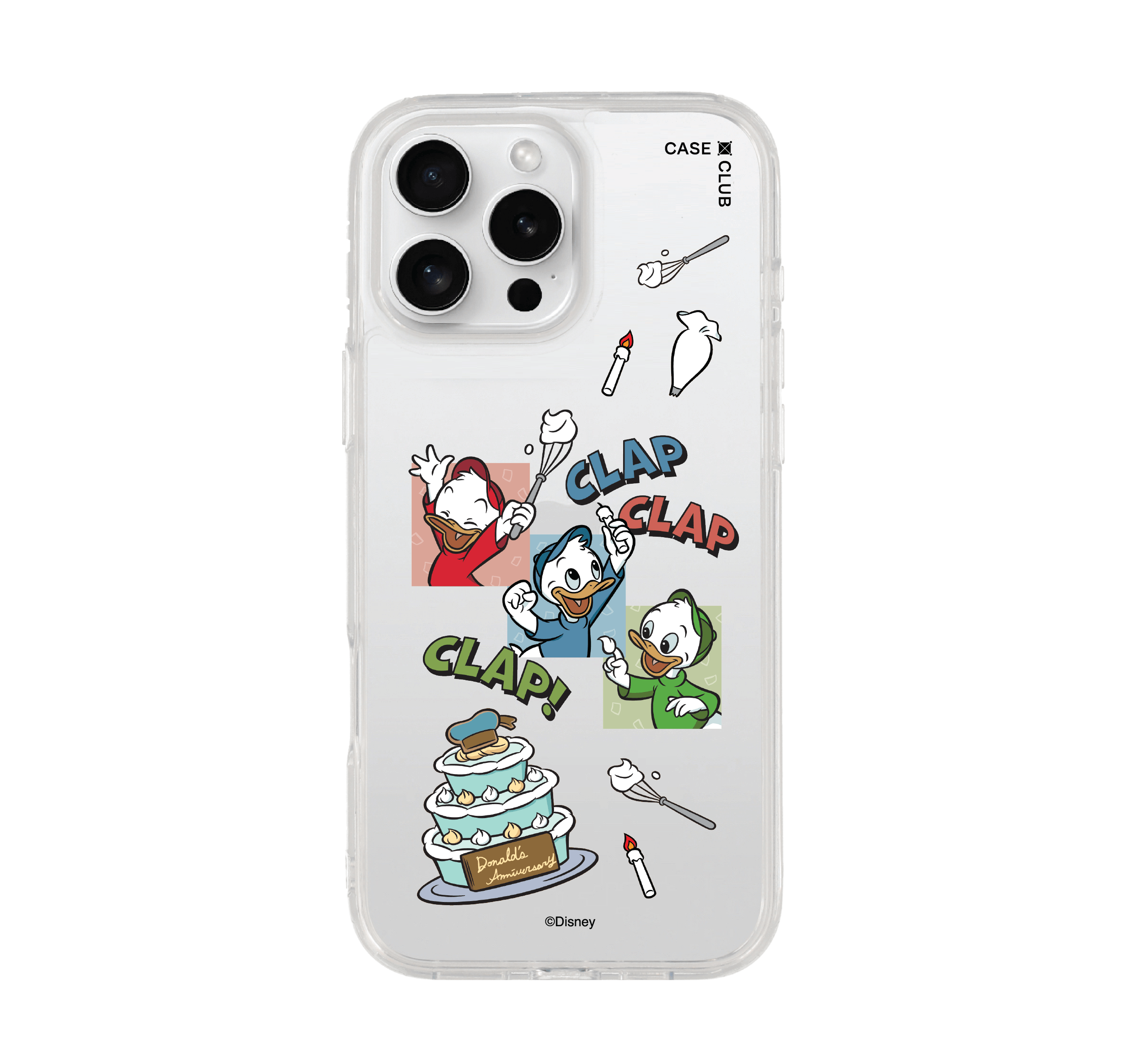 iPhone 16 Pro Max Clear Case Donald Duck Clap