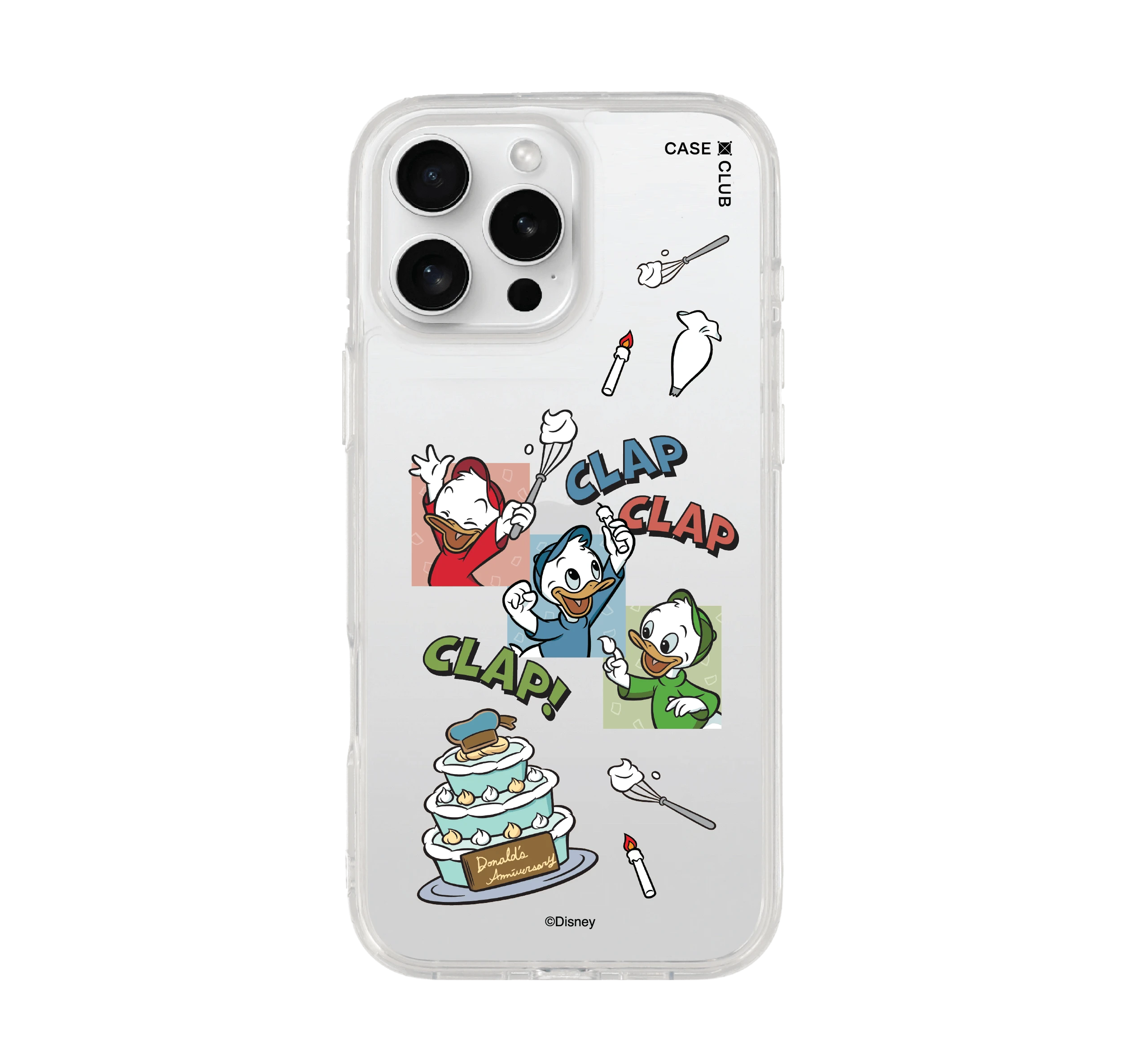 เคสใส iphone 16 pro max donald duck เค้กงานปาร์ตี้ในวัยเด็ก