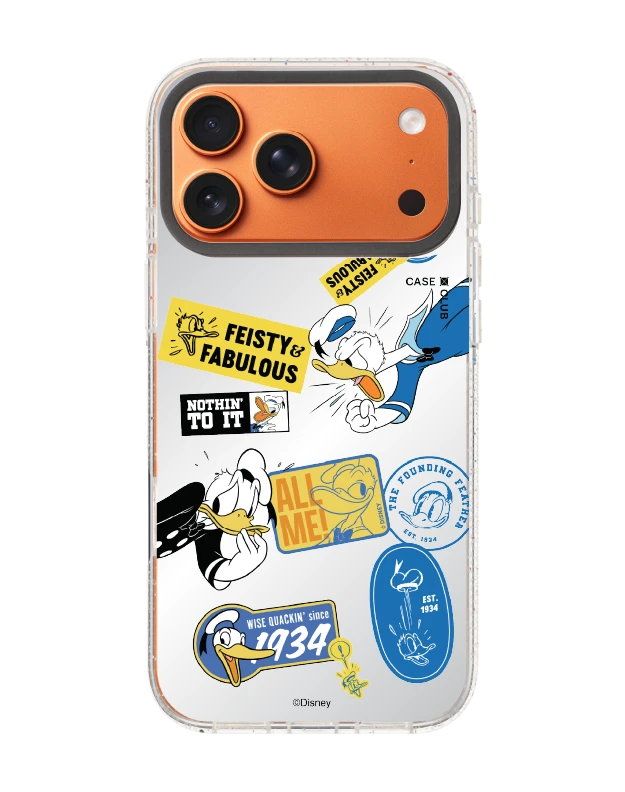 เคสกระจกใส iphone 17 pro max mirror magsafe donald duck เจ้าอารมณ์