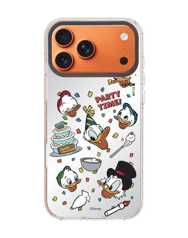 เคสกระจกใส iphone 17 pro max mirror magsafe donald duck ปาร์ตี้สุขสันต์
