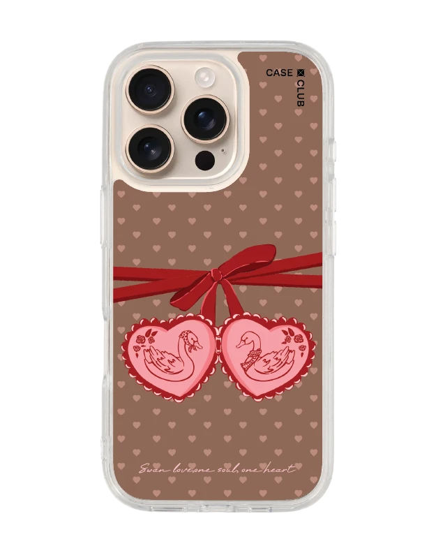 เคสใส iphone 16 pro magsafe หัวใจคู่เชอร์รี่
