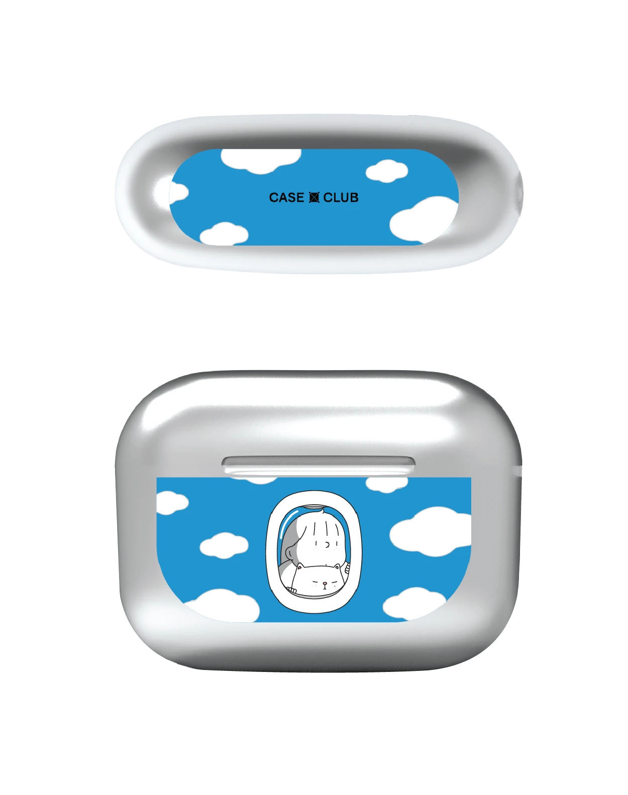 airpods pro 2 silver case ease around enjoy the cloud