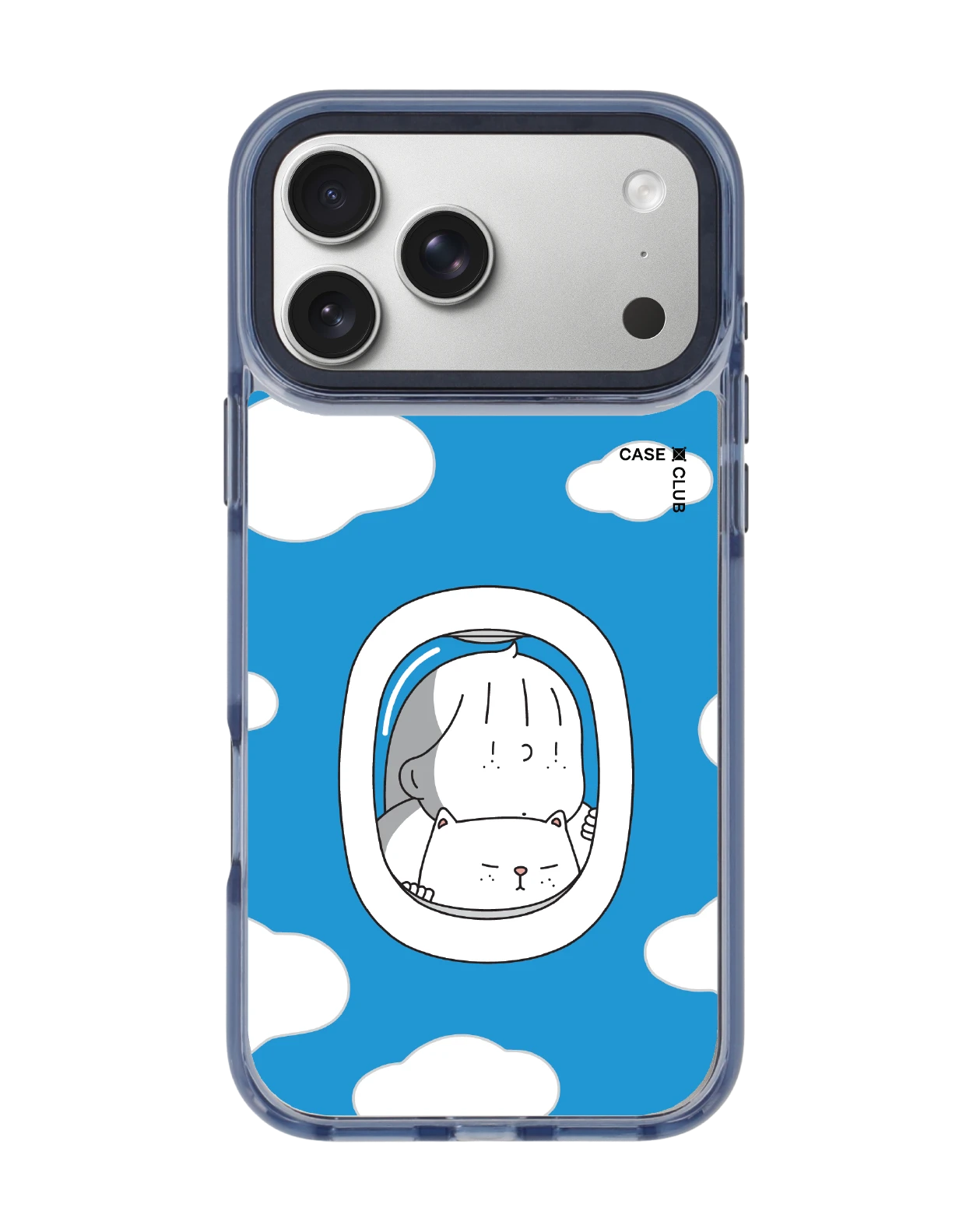 iphone 17 pro max clear blue magsafe ease around enjoy the cloud