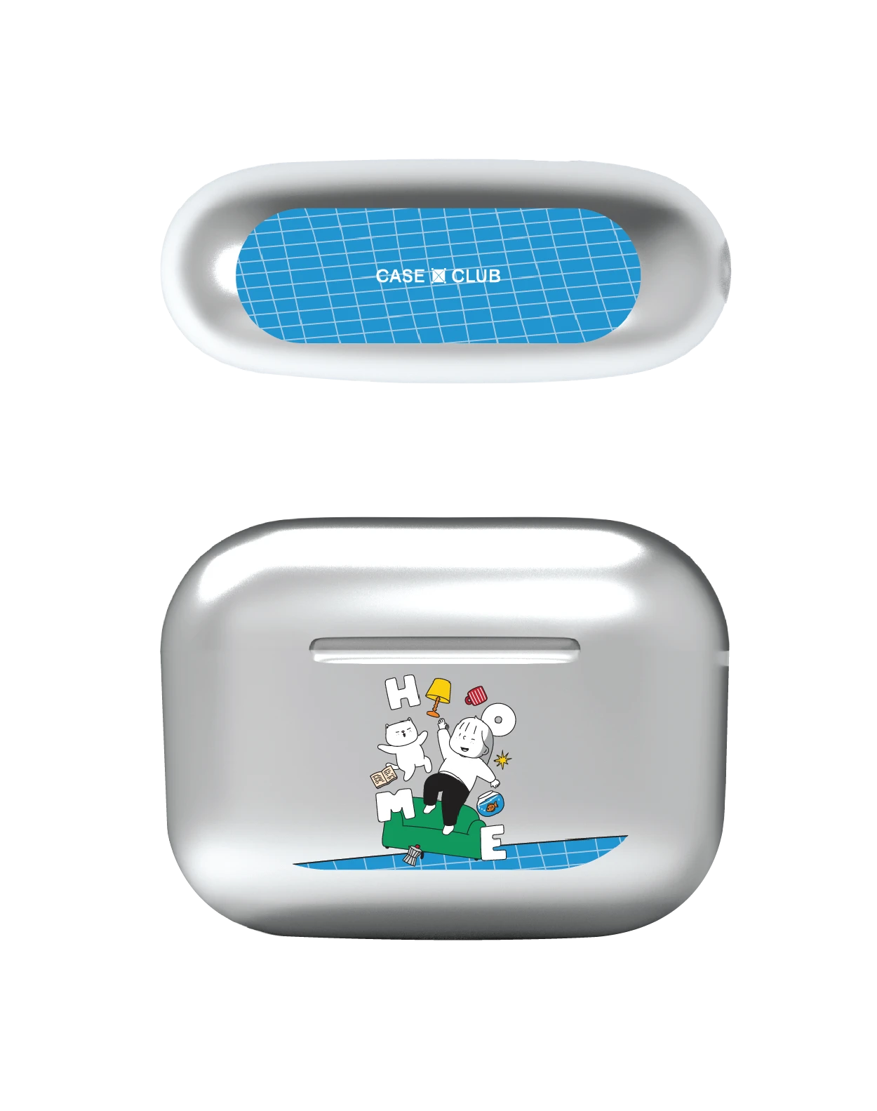 เคสสีเงิน airpods pro 2 ease around บ้าน