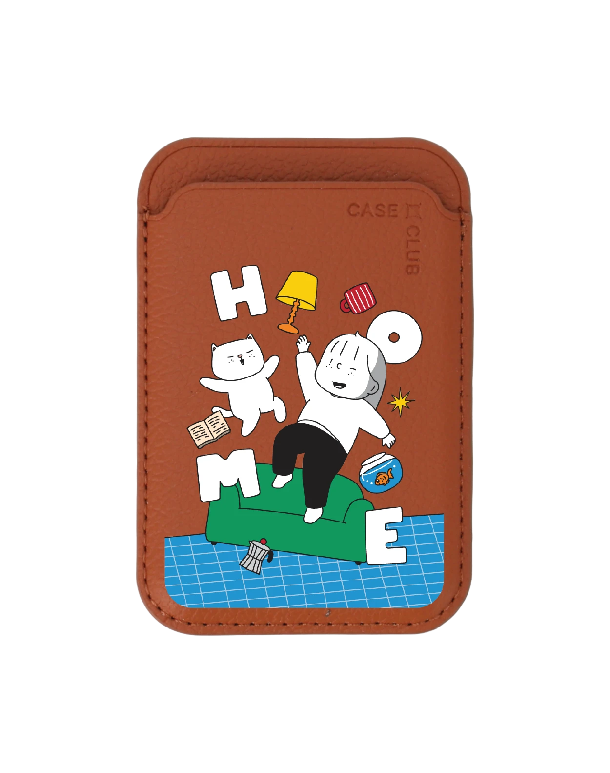 brown wallet magsafe ease around home