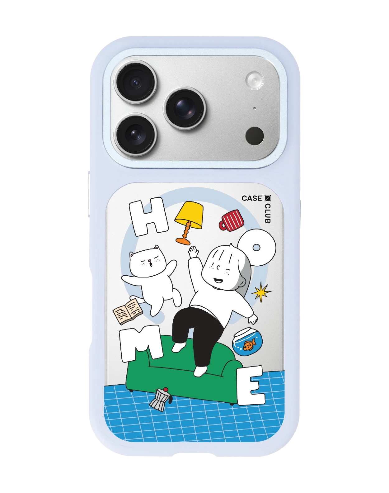 เคสเปลี่ยนฝาหลัง iphone 18 pro magsafe สีฟ้า ease around บ้าน