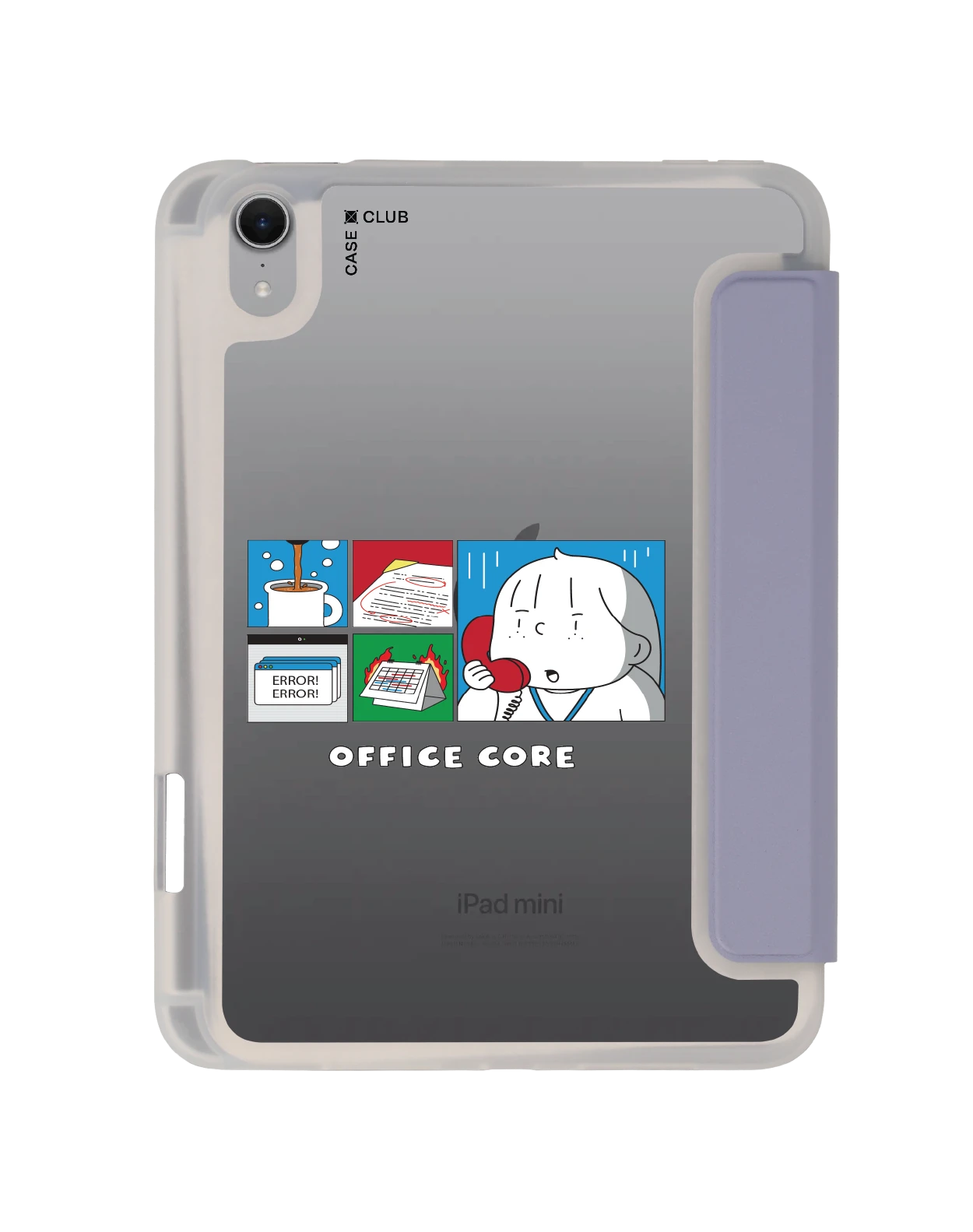 เคสใส ipad mini 7 สีม่วง ease around ออฟฟิศ